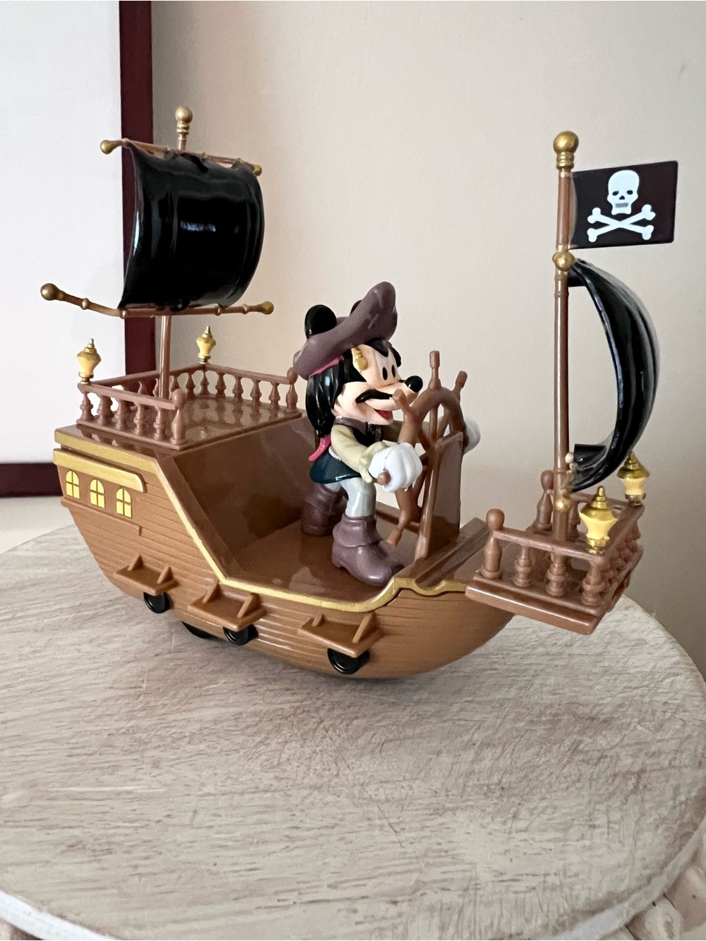 Disney Parks Pullback Toy - Mickey Mouse Pirate Ship Age 3+